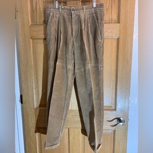 New Man Les Universal Tan Corduroy Pants - Men’s Size 34x32 - Made In France